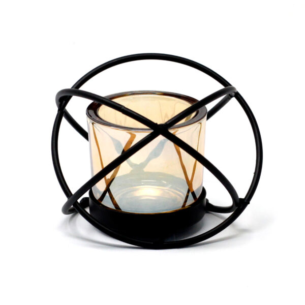 Centrepiece Iron Votive Candle Holder - 1 Cup Single Ball CIVCH-01