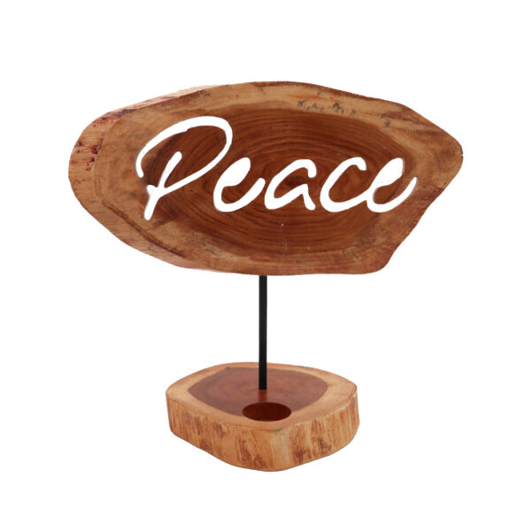 Candle Holder Sign - Peace CHS-03