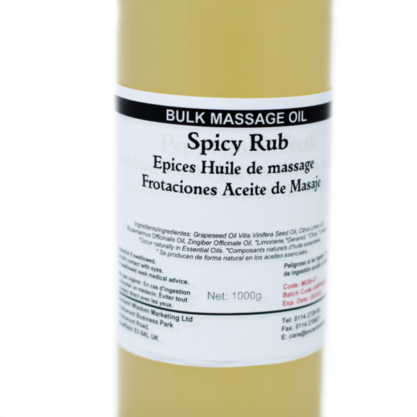 Spicy Rub 1Kg Massage Oil MOB-07 - Image 2