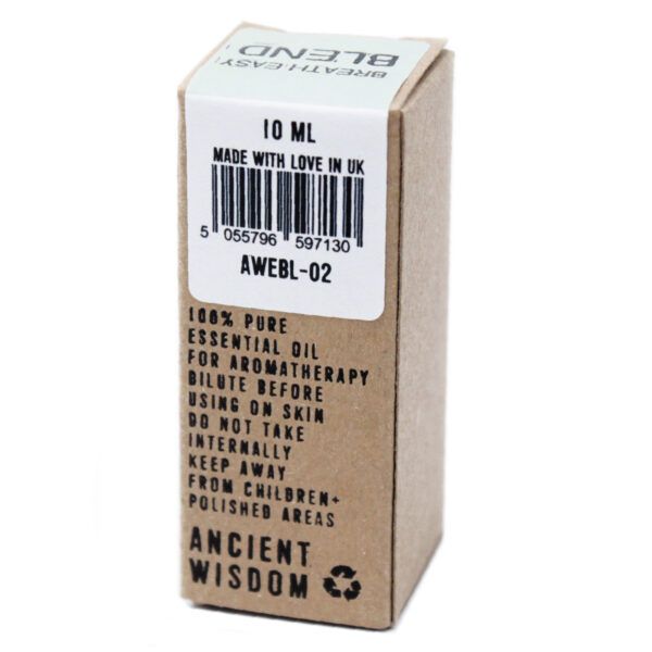 Breathe Easy Essential Oil Blend - Boxed - 10ml AWEBL-02 - Image 3