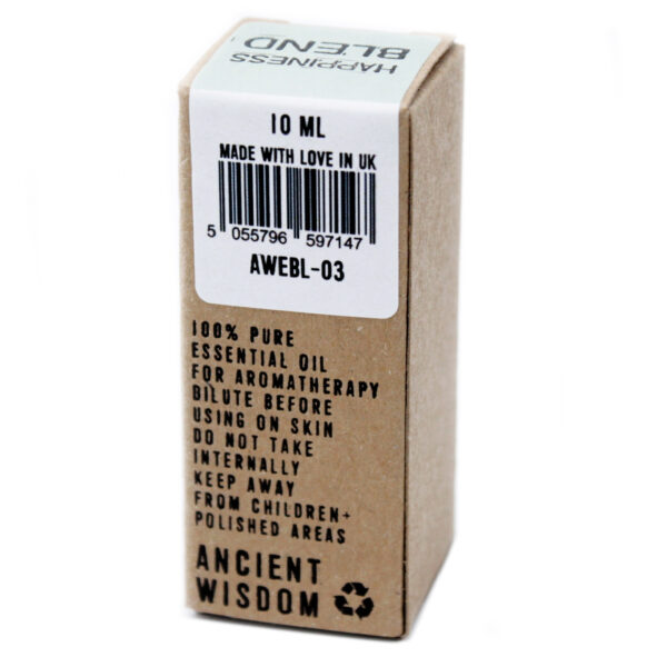 Happiness Essential Oil Blend - Boxed - 10ml AWEBL-03 - Image 3