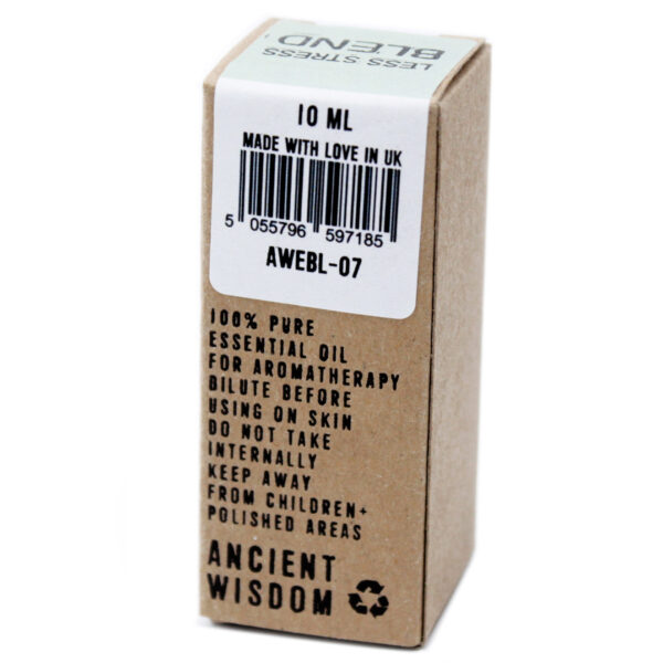 Less Stress Essential Oil Blend - Boxed - 10ml AWEBL-07 - Image 3