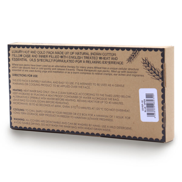 Lavender Natural Cotton and Juco Eye Pillow in Gift Box - Blue Viper CEyeP-02 - Image 2