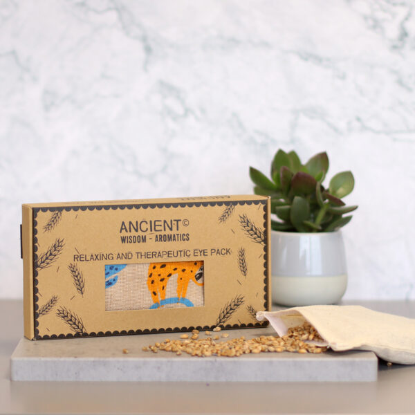 Lavender Natural Cotton and Juco Eye Pillow in Gift Box - Lazy Sloth CEyeP-05 - Image 4