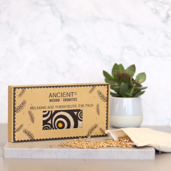 Lavender Natural Cotton and Juco Eye Pillow in Gift Box - Illusion CEyeP-06 - Image 4