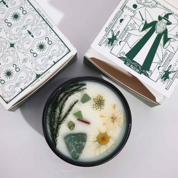 Crystal Magic Flower Candle - The Magician HHC-02 - Image 4