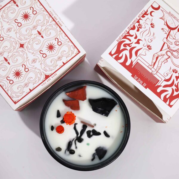 Crystal Magic Flower Candle - The Devil HHC-04 - Image 4