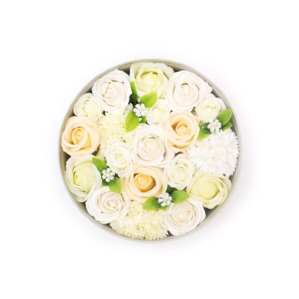 Round Box - Wedding Blessings - White & Ivory SFBX-03