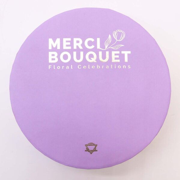 Round Box - Lavender Rose & Carnation SFBX-07 - Image 3