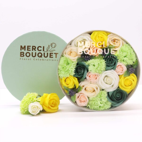 Round Box - Spring Celibrations - Yellow & Greens SFBX-04 - Image 2