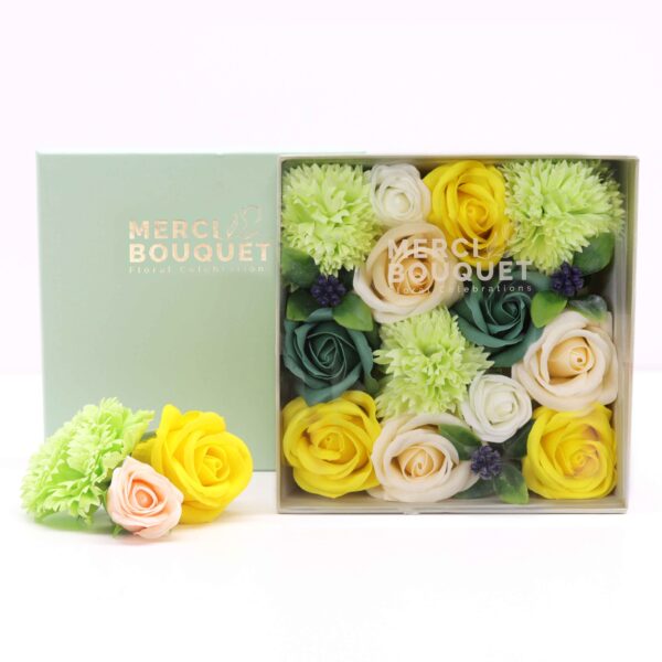 Square Box - Spring Celibrations - Yellow & Greens SFBX-11 - Image 2