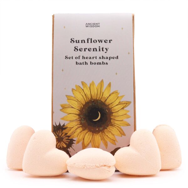 Sunflower Serenity Bath Heart Gift Set HBBS-04
