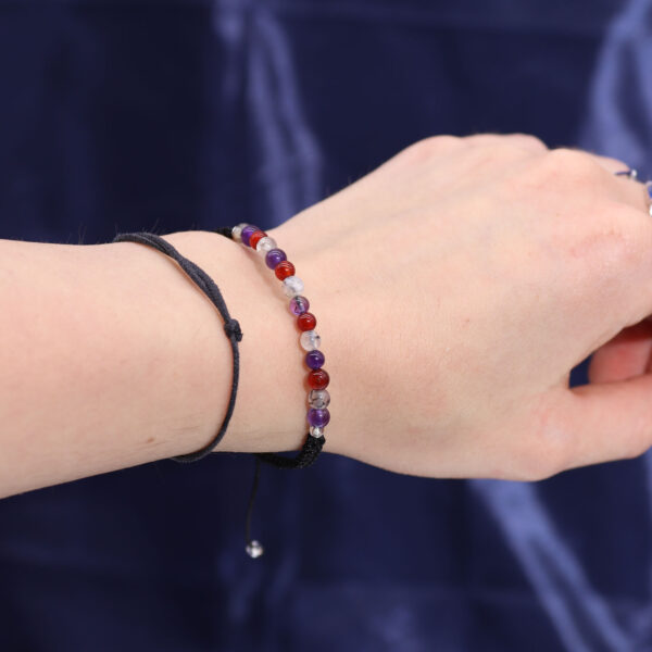 Zodiac Crystal Candle with Gemstone Bracelet - Virgo - Image 4