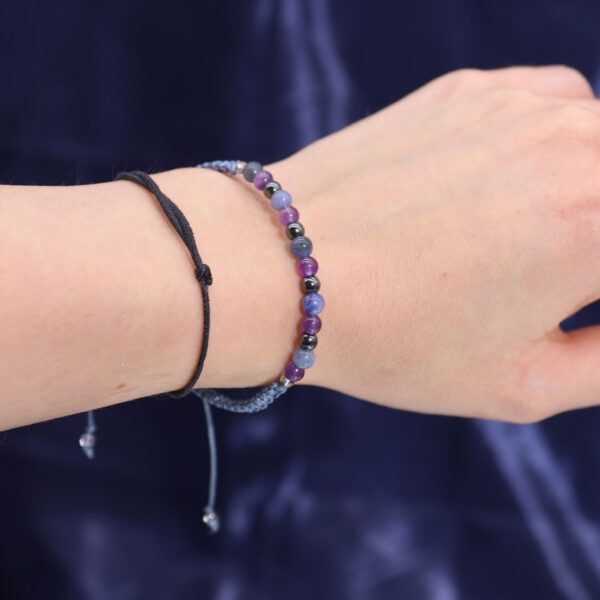 Zodiac Crystal Candle with Gemstone Bracelet - Sagittarius - Image 4